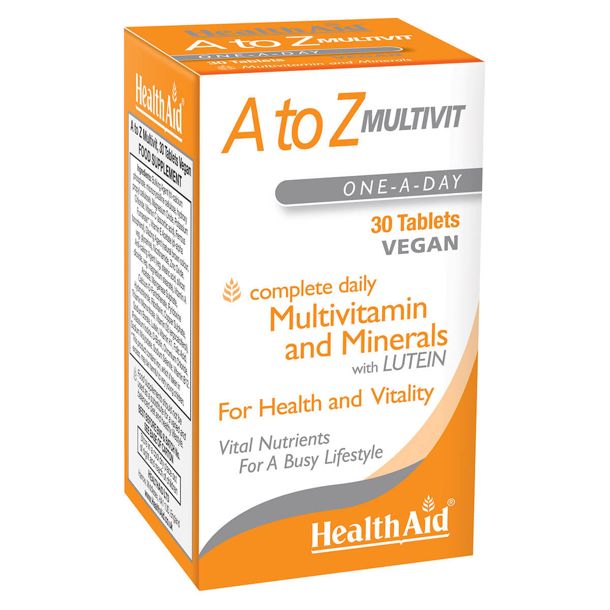 HealthAid A to Z Multivit 30 tablets