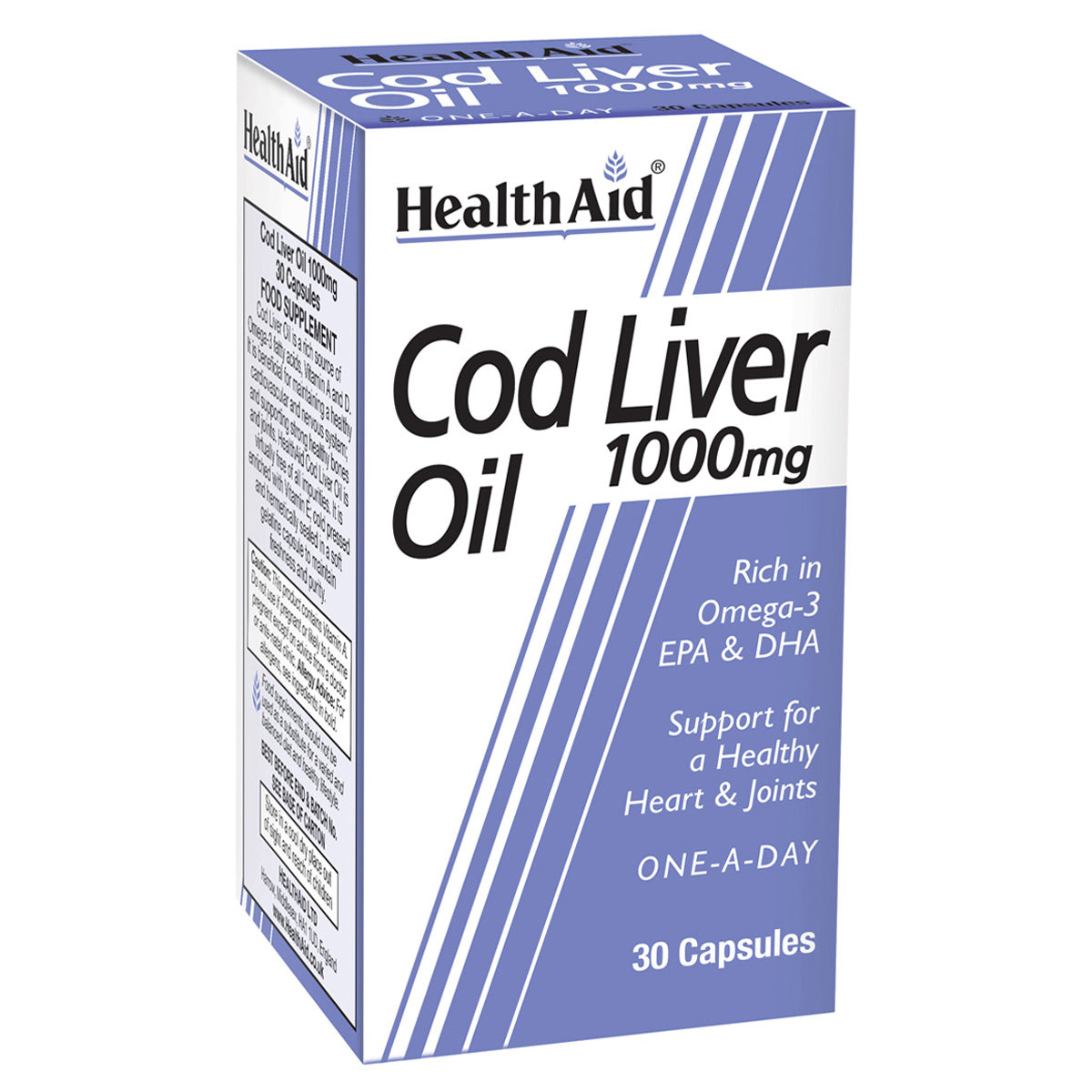 HealthAid Cod Liver Oil 1000mg 30 capsules