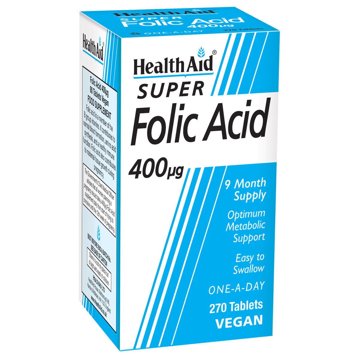 HealthAid Super Folic Acid 400µg 270 tablets