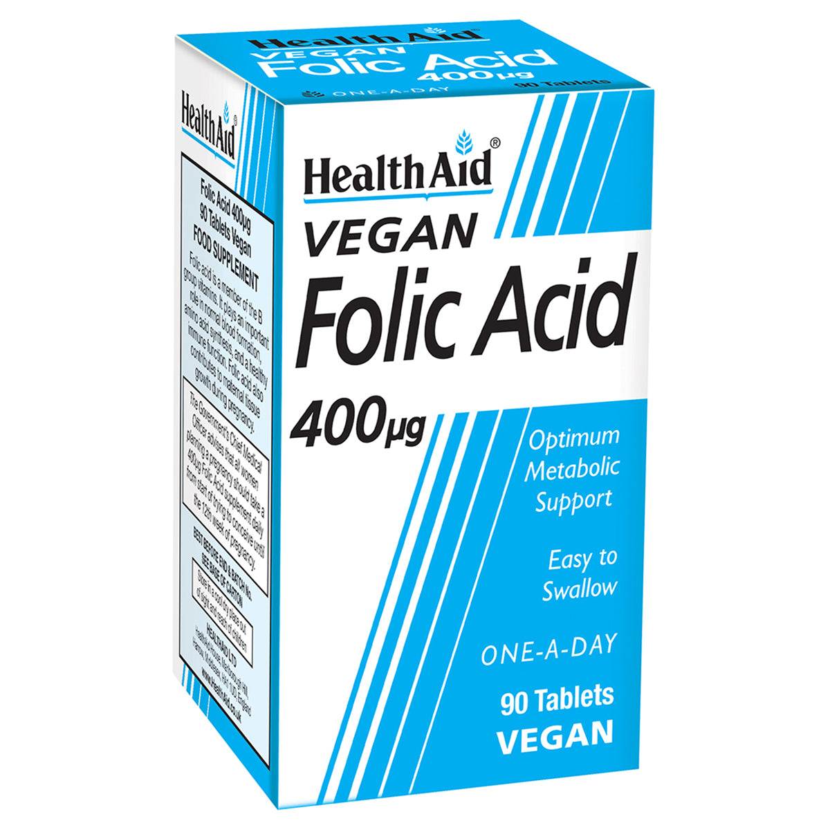 HealthAid Vegan Folic Acid 400µg 90 tablets