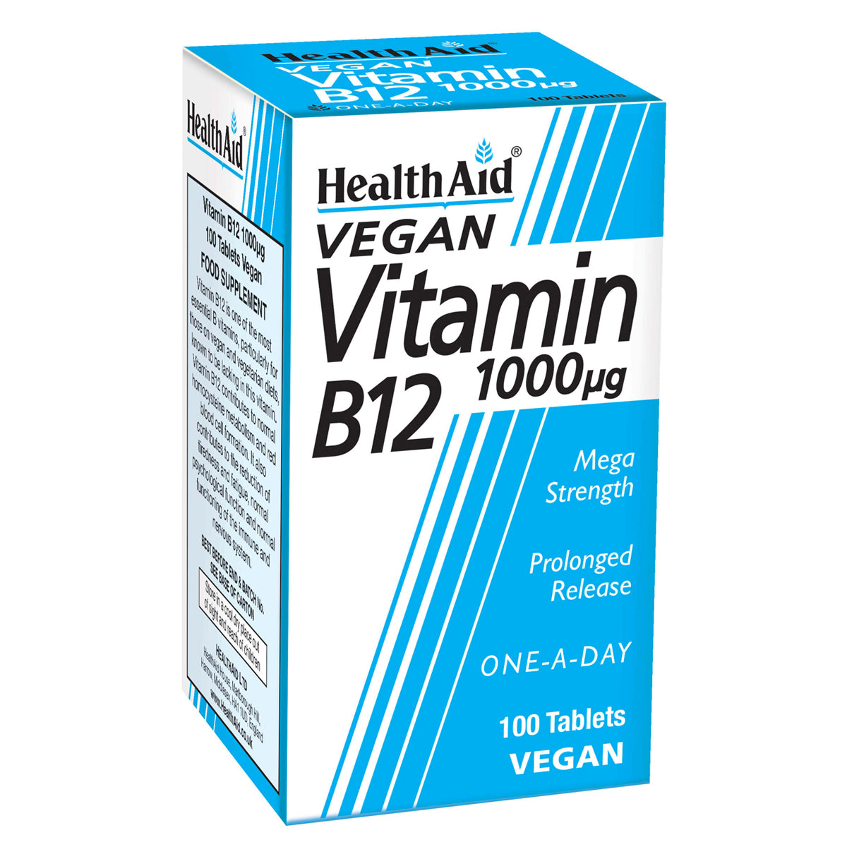 HealthAid Vegan Vitamin B12 1000µg 100 tablets