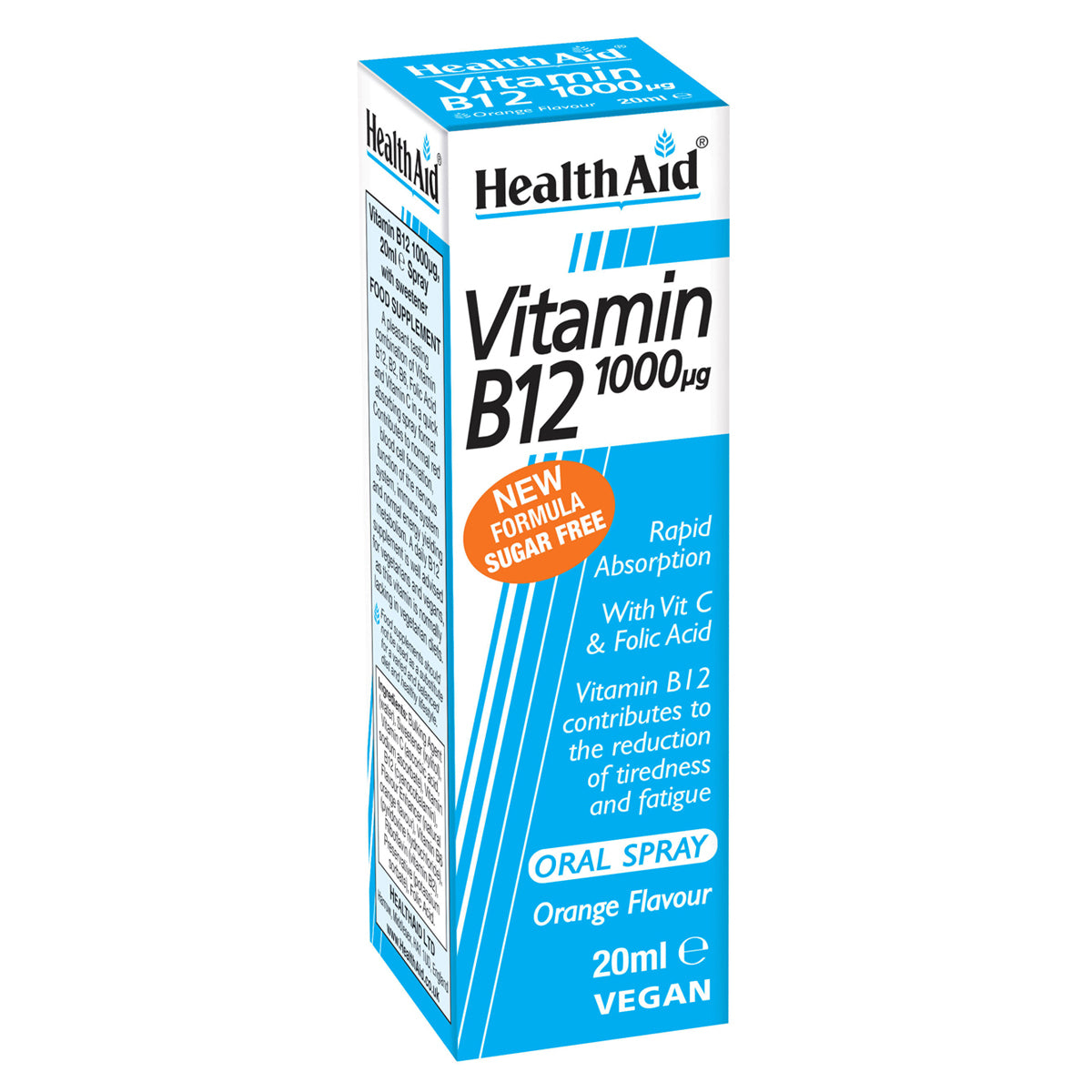 HealthAid Vitamin B12 1000µg Oral Spray, Orange Flavour 20ml