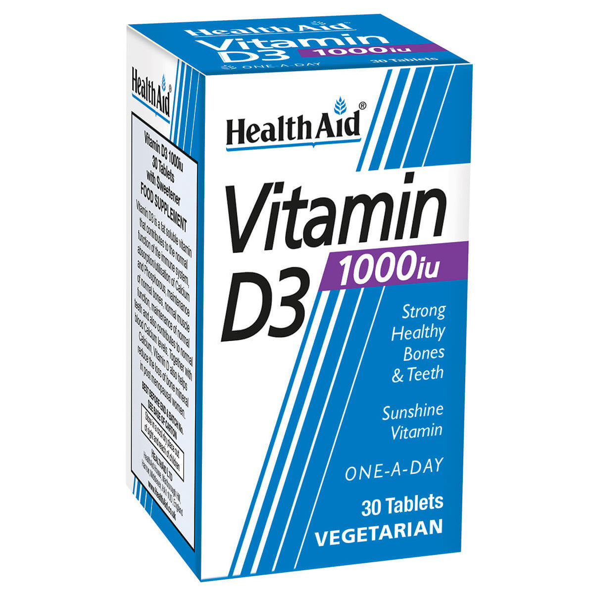 HealthAid Vitamin D3 1000 IU 30 tablets