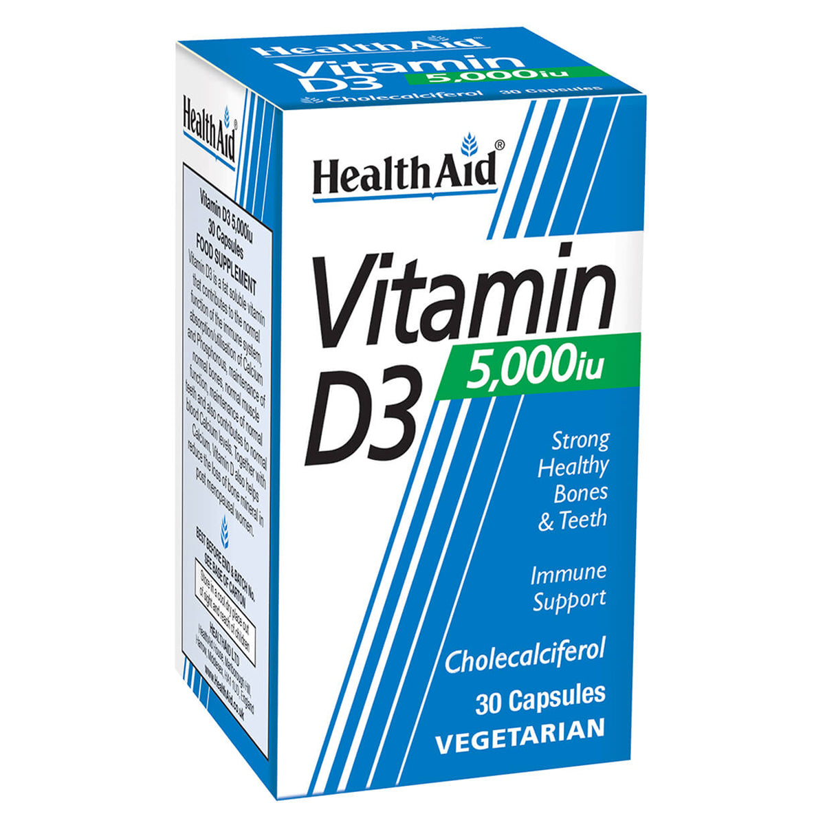 HealthAid Vitamin D3 5000 IU 30 capsules