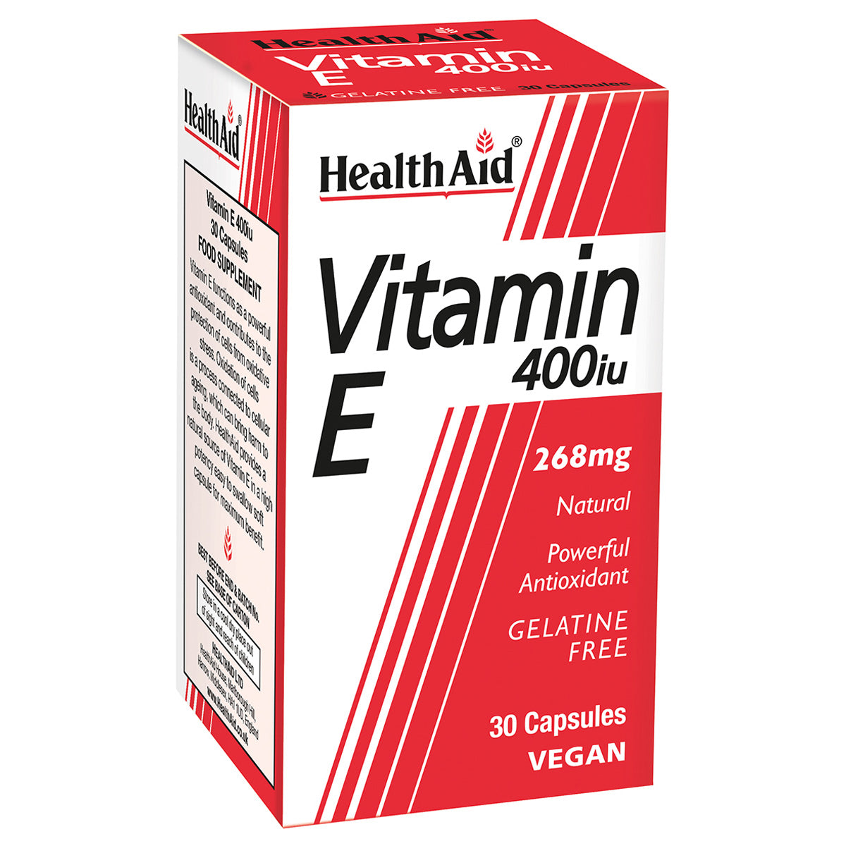 HealthAid Vitamin E 400IU 30 capsules