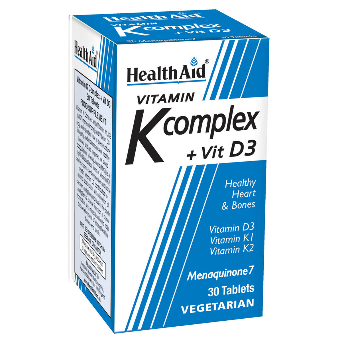 HealthAid Vitamin K Complex + Vitamin D3 30 tablets